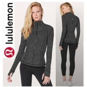 Lululemon Define Jacket Night View White Black size 4
